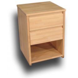 Noční stolek se dvěma zásuvkama vysoký