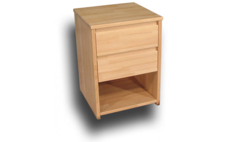Noční stolek se dvěma zásuvkama vysoký